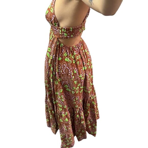 A.L.C Rhodes Print Linen Maxi Dress - Picture 5 of 5